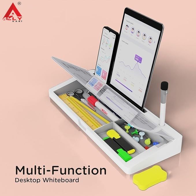 Ally White board Desk Organizer