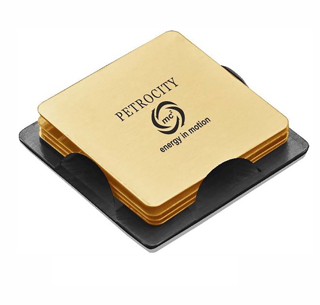 Square Metal Coaster Set