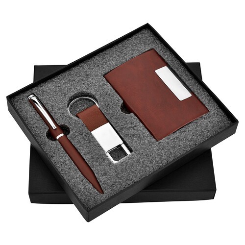 3 in 1 Pen Keychain Cardholder Combo Gift Set