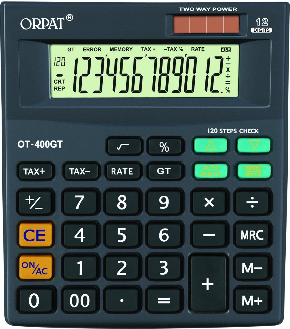 Orpat OT 400T/400GT Calculator (White/Grey)