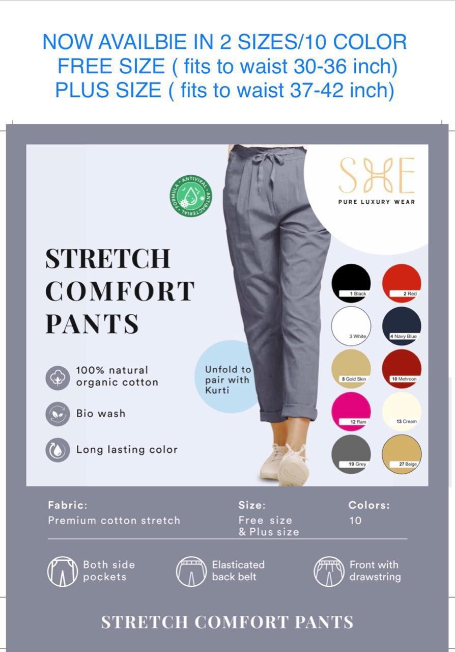 STRETCH COMFORT PANTS, PANTS, WOMEN LOWER