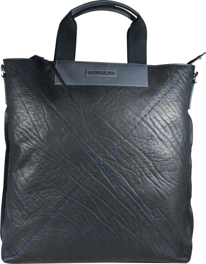 POLICE TOLERANCE VERTICAL TOTE NAVY/BLACK BAG (EAST WEST) PT012002-1