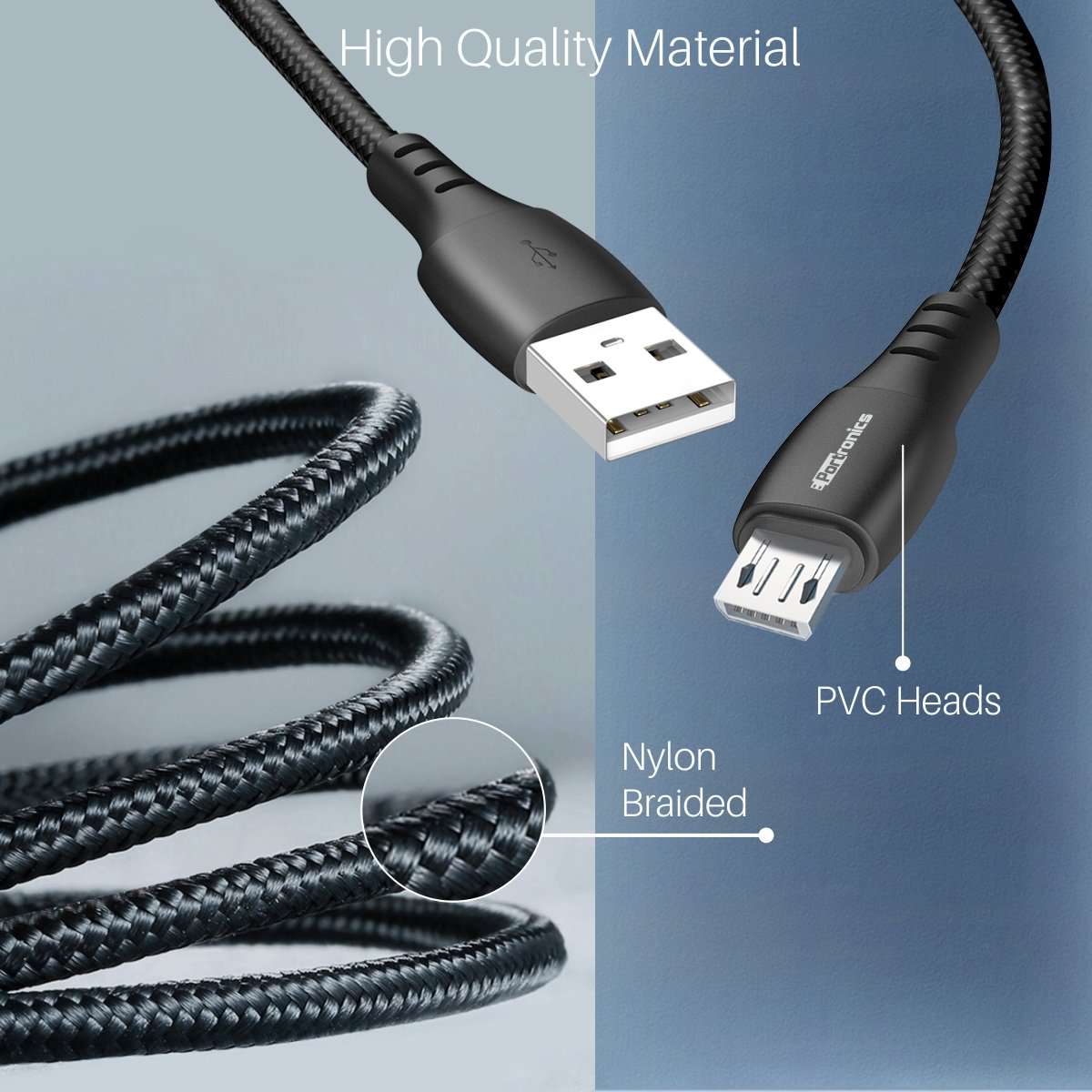1m USB cable enchufe a a micro conector #q599 