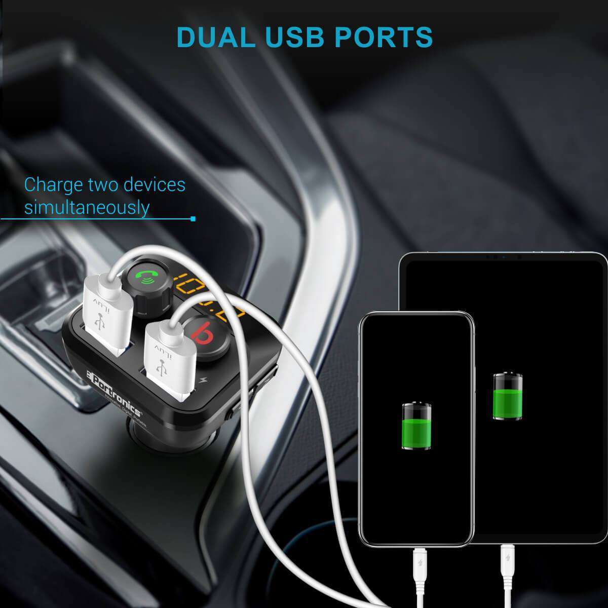 DSstyles Bluetooth Adapter for Car, Car Charger Adapter 1.4 inch Large  Display Bluetooth Car Adapter, Music Play Modes, Fast Charging, Hands Free,  AUX